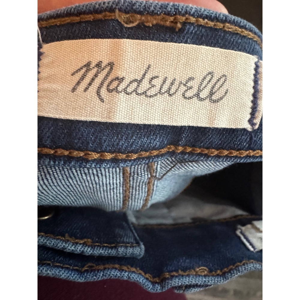 Madewell High Rise Skinny Crop Jeans Dark Wash Women's 30 - Picture 8 of 10